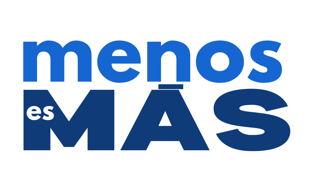 menos es mas logo
